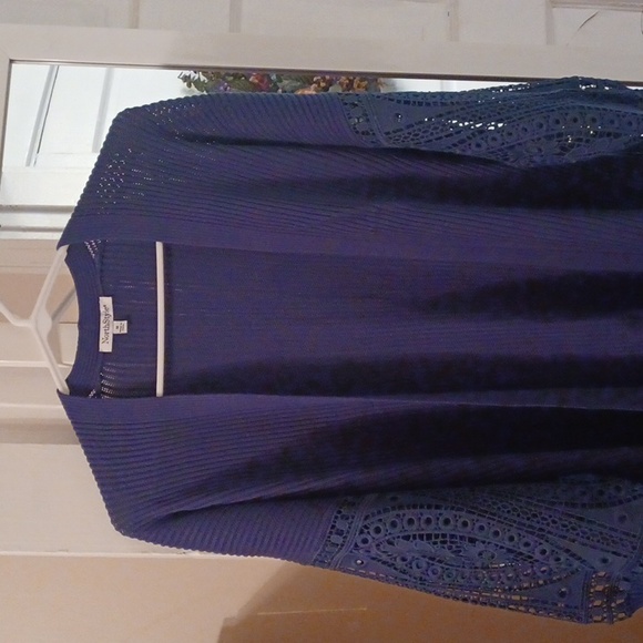 NWOT North Style Blue Sweater - Picture 4 of 5